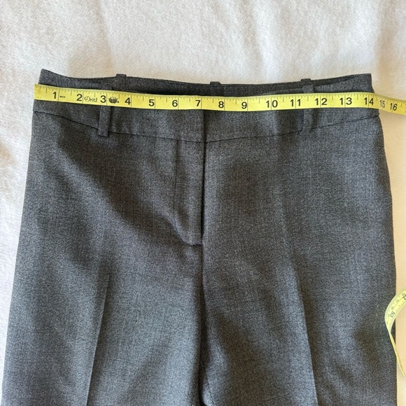 Ann Taylor Gray Wool Blend Business Pant Suit Blazer | Wide Leg Pants Size 2 - Picture 8 of 14